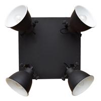 Urban Interiors Stoere plafondspotsIndustrial 4-lichts vintage zwart - AI-WL-07-255-VB