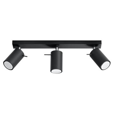 Plafondlamp RING 3 zwart