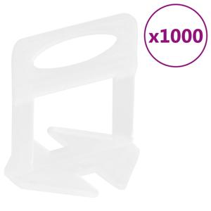 VidaXL Nivelleerklemmen voor tegels 1000 st 1,5 mm