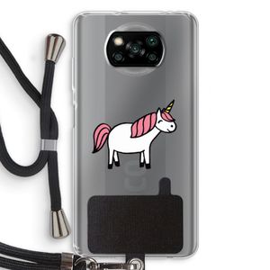 Eenhoorn: Xiaomi Poco X3 NFC Transparant Hoesje met koord