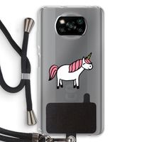 Eenhoorn: Xiaomi Poco X3 NFC Transparant Hoesje met koord