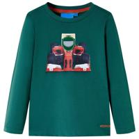 VidaXL Kindershirt met lange mouwen 140 groen