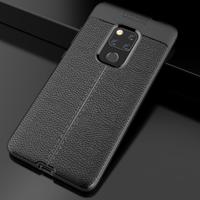 Litchi textuur TPU schokbestendige bij Huawei Mate 20 (zwart)
