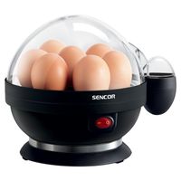 Sencor SEG 710BP eierkoker 7 eieren 380 W Zwart, Transparant
