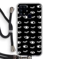 Eye pattern #3: Samsung Galaxy M31 Transparant Hoesje met koord
