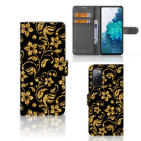 Samsung Galaxy S20 FE Hoesje Gouden Bloemen - thumbnail