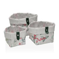 Mandenset Versa Acebo Textiel 14 x 14 x 14 cm