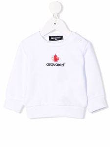 DSQUARED2 KIDS sweat à logo imprimé - Blanc