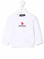 DSQUARED2 KIDS sweat à logo imprimé - Blanc