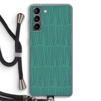 Swirls: Samsung Galaxy S21 Transparant Hoesje met koord