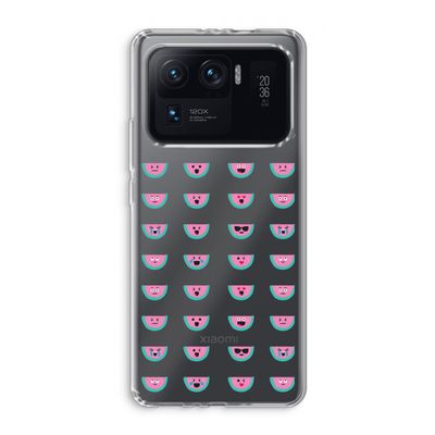 Smiley watermeloenprint: Xiaomi Mi 11 Ultra Transparant Hoesje