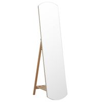 Beliani CHERBOURG - Staande spiegel-Lichte houtkleur-Dennenhout - thumbnail