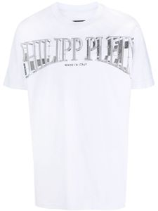 Philipp Plein t-shirt en coton à logo imprimé - Blanc