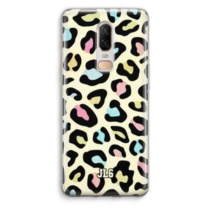 Leopard pattern: OnePlus 6 Transparant Hoesje