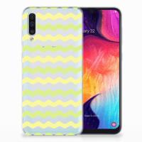 Samsung Galaxy A50 | TPU bumper | Waves Yellow