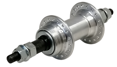 Hzb achternaaf alu freewheel/pion vaste as 36 gaats 175 mm