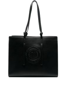 Versace Jeans Couture sac cabas à logo embossé - Noir