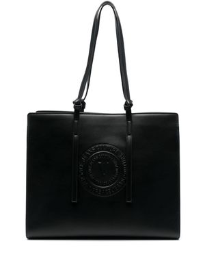Versace Jeans Couture sac cabas à logo embossé - Noir