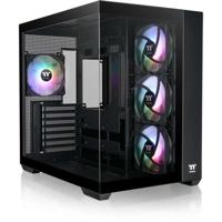 PC-behuizing - THERMALTAKE - View 380 TG ARGB - Mid Tower - ATX - Gehard glas - Zwart