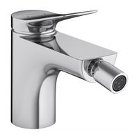 Hansgrohe Bidetmengkraan Vivenis met Trekwaste Chroom