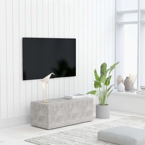 Tv-meubel 80x34x30 cm spaanplaat betongrijs