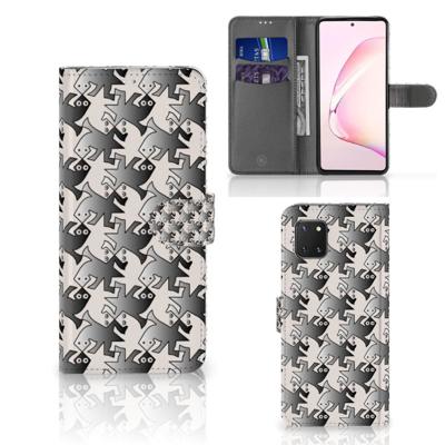 Samsung Note 10 Lite | Telefoonhoesje | Met pasjeshouder | Salamander Grey