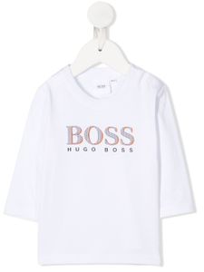 BOSS Kidswear top à logo imprimé - Blanc