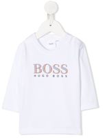 BOSS Kidswear top à logo imprimé - Blanc