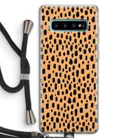 Panter: Samsung Galaxy S10 Plus Transparant Hoesje met koord