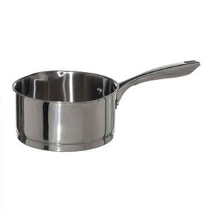 Steelpan/sauspan - Alle kookplaten geschikt - zilver - dia 18 cm - rvs   -