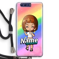 Chibi Maker vrouw: Honor 9 Transparant Hoesje met koord