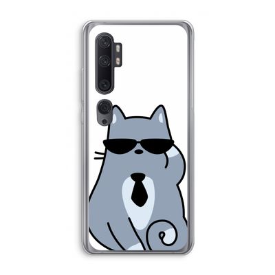 Cool cat: Xiaomi Mi Note 10 Pro Transparant Hoesje