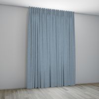 Overgordijn Dublin Midden blauw Coupage