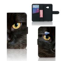 Samsung Galaxy Xcover 4 | Xcover 4s | Telefoonhoesje | Met pasjeshouder | Zwarte Kat