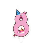 Jungle candle 8 pig