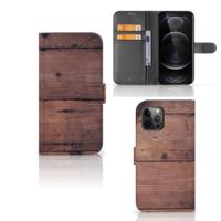 Apple iPhone 12 Pro Max | Book Style Case | Old Wood