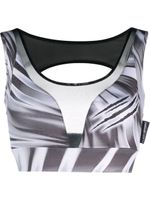 Plein Sport haut crop à imprimé graphique - Blanc