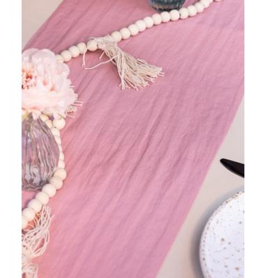 Oud Roze Tafel Loper (28cmx3m)