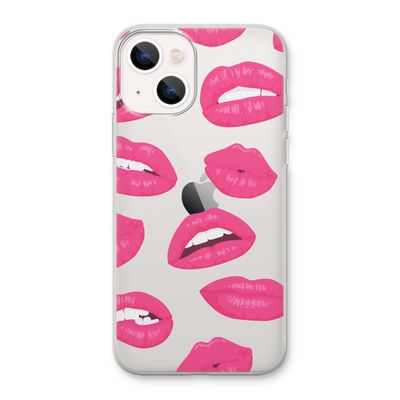 Bite my lip: iPhone 13 Transparant Hoesje