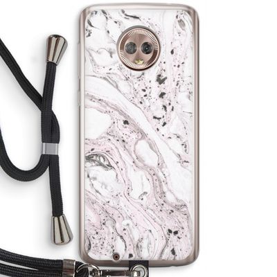 Mengelmoes: Motorola Moto G6 Transparant Hoesje met koord
