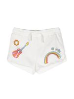 Stella McCartney Kids short en coton à imprimé graphique - Blanc