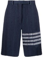 Thom Browne short taille haute à 4 bandes signature - Bleu - thumbnail