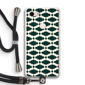 Moroccan tiles: Pixel 3 XL Transparant Hoesje met koord