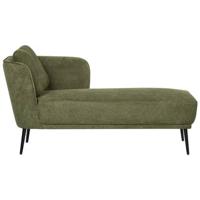 Beliani-ARTHEZE-Chaise longue-Donkergroen-Linkszijdig-Polyester