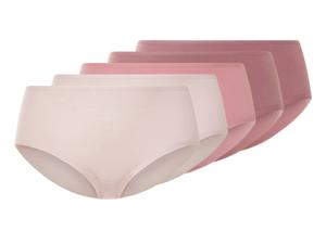 esmara 5 dames slips (roze/wit, XL (48/50))