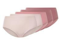 esmara 5 dames slips (roze/wit, XL (48/50))