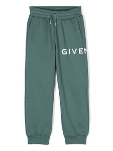 Givenchy Kids pantalon de jogging à logo imprimé - Vert