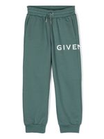 Givenchy Kids pantalon de jogging à logo imprimé - Vert