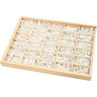 Creativ Company Letterkralen, a-z, &,#,? en blanco, afm 8x8 mm, gatgrootte 3 mm, wit, 750 div/ 1 doos