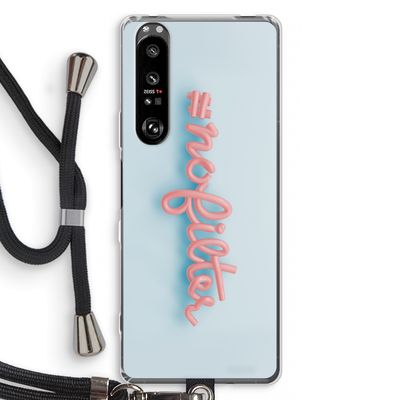 #nofilter: Sony Xperia 1 III Transparant Hoesje met koord